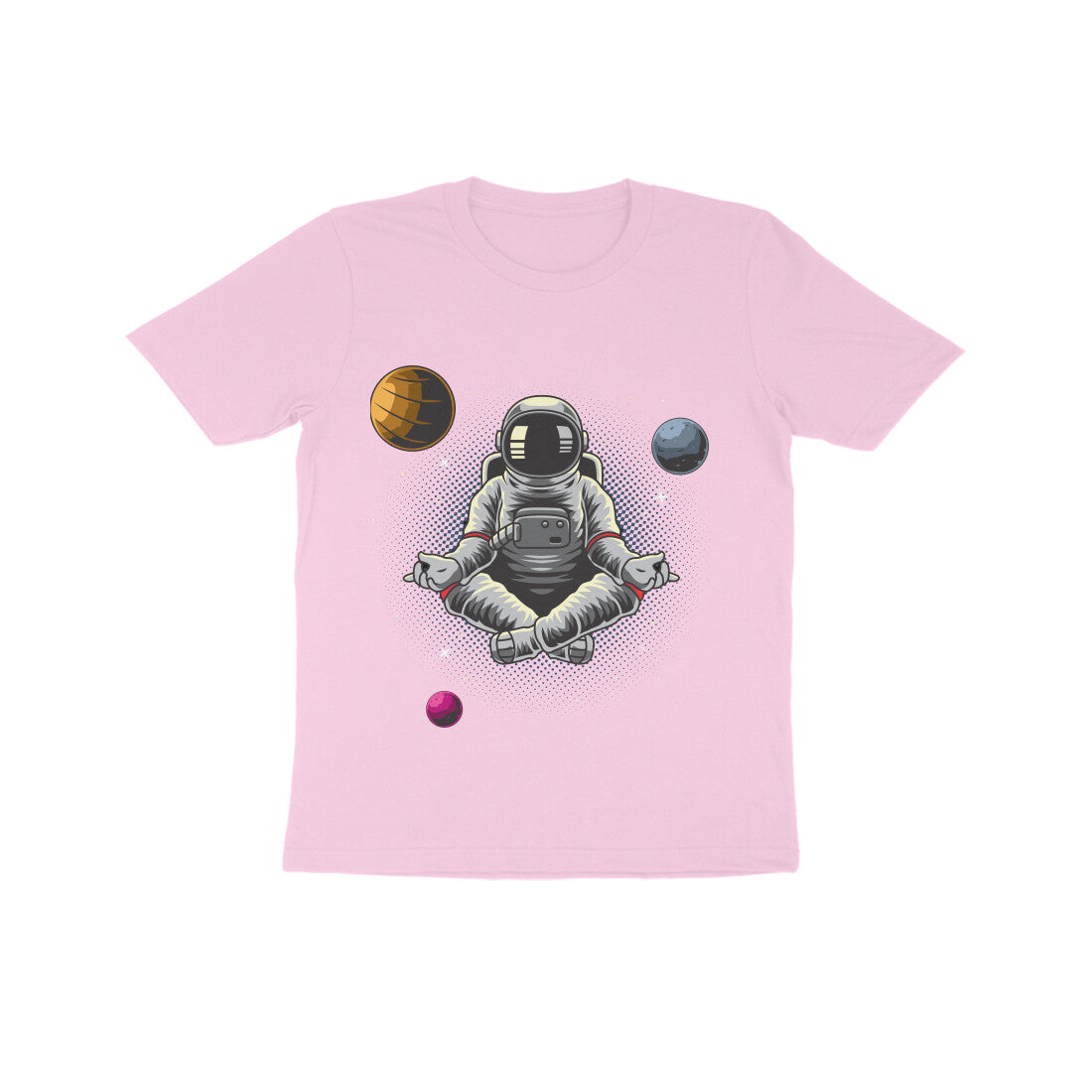 Kid's Half Sleeve Round Neck T-Shirt - Astronaut