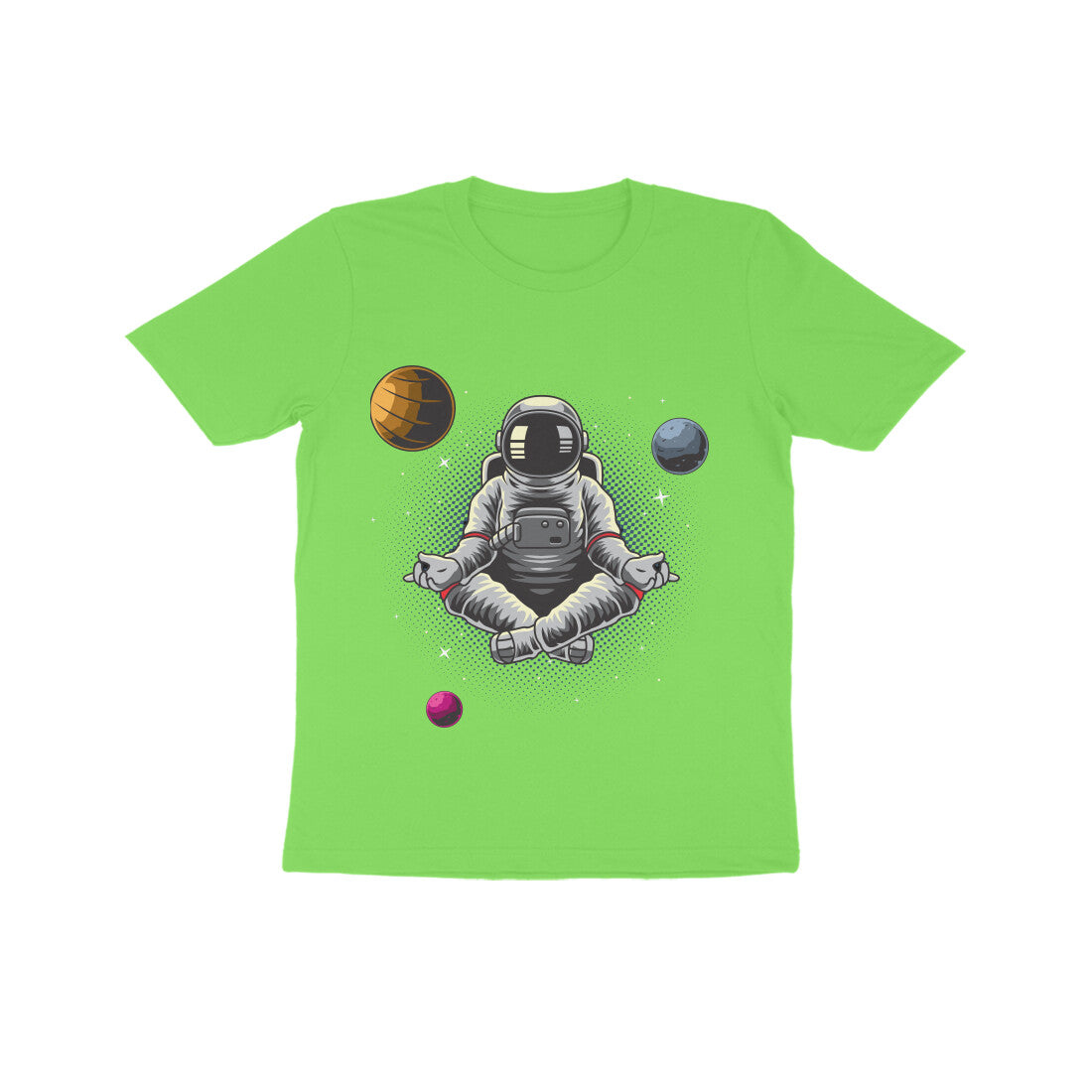 Kid's Half Sleeve Round Neck T-Shirt - Astronaut