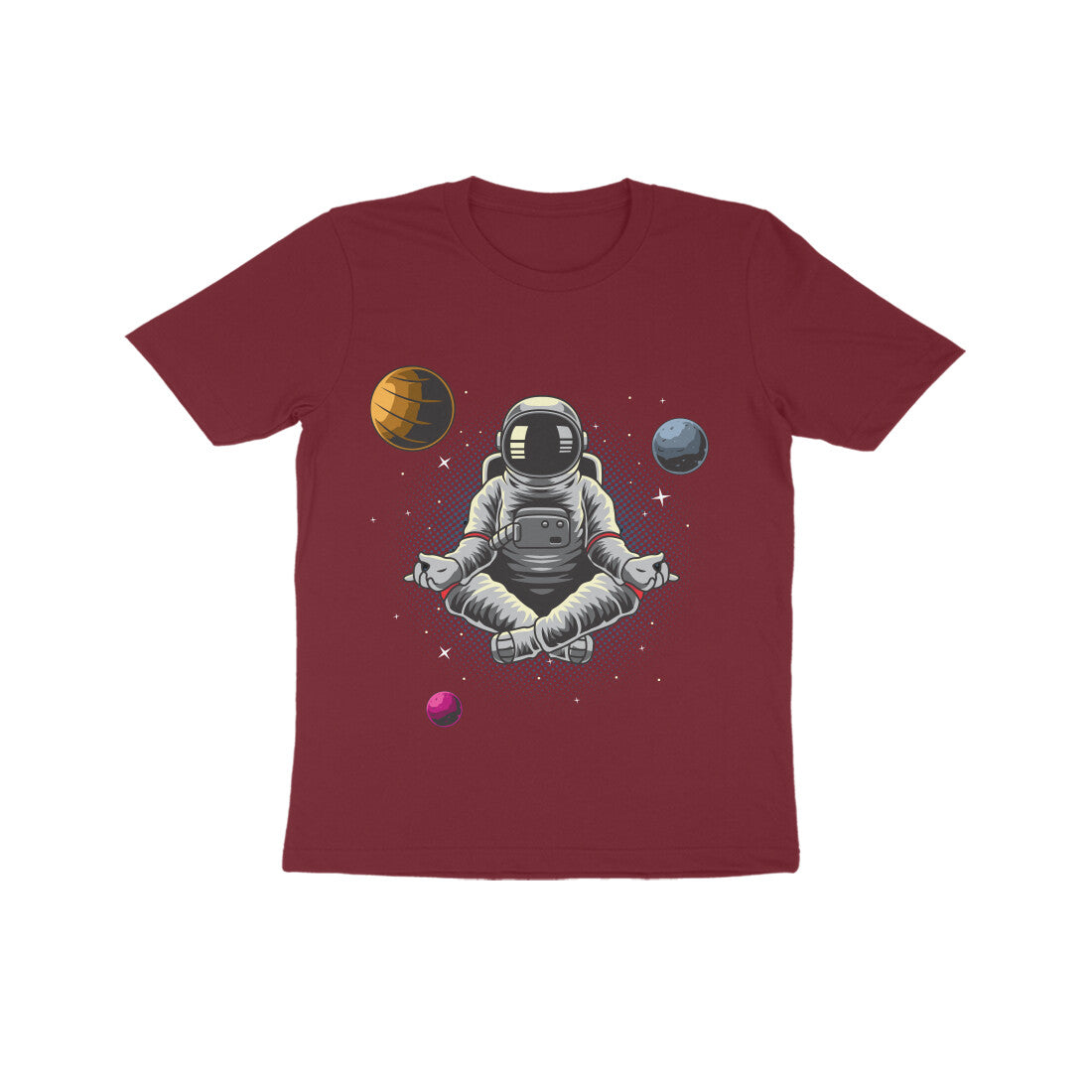 Kid's Half Sleeve Round Neck T-Shirt - Astronaut