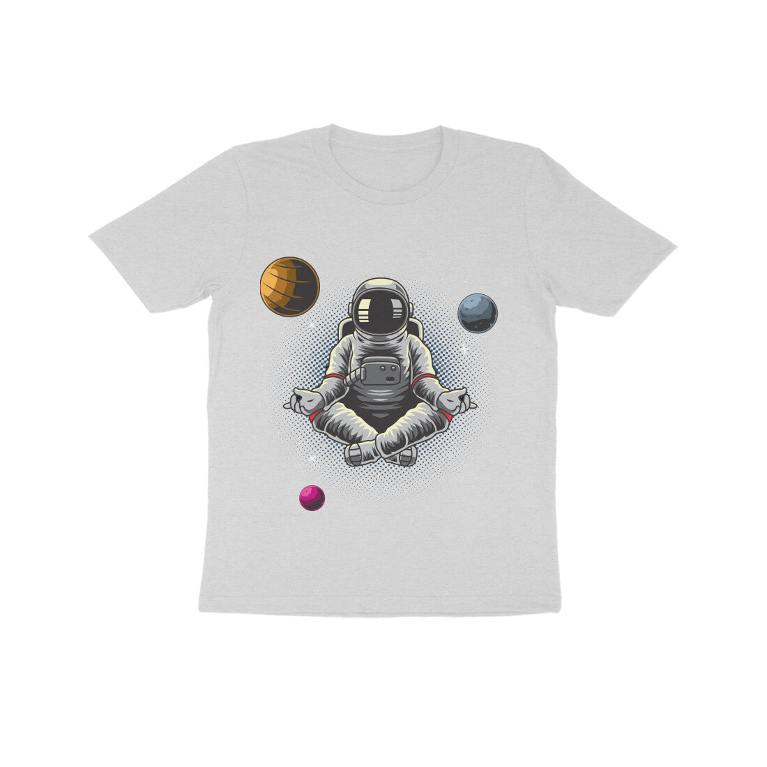 Kid's Half Sleeve Round Neck T-Shirt - Astronaut