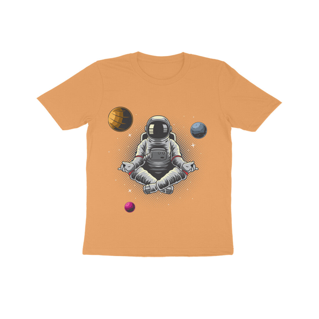 Kid's Half Sleeve Round Neck T-Shirt - Astronaut