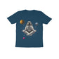 Kid's Half Sleeve Round Neck T-Shirt - Astronaut