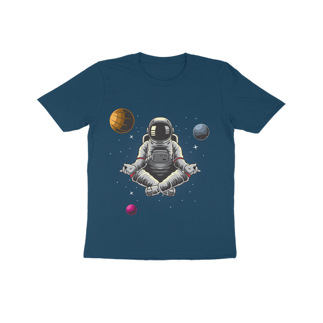 Kid's Half Sleeve Round Neck T-Shirt - Astronaut