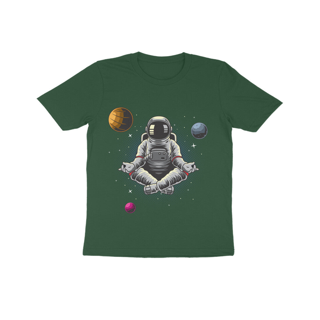 Kid's Half Sleeve Round Neck T-Shirt - Astronaut