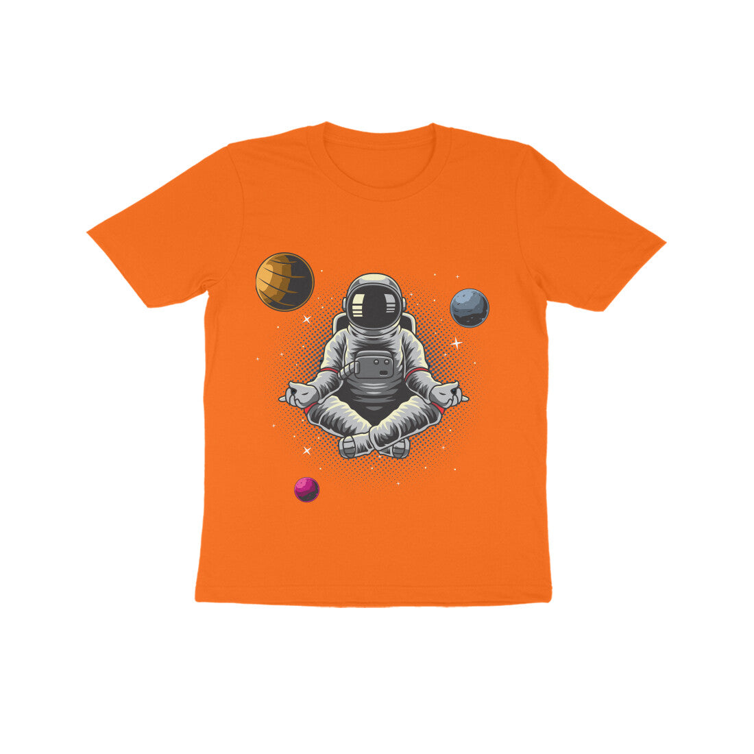 Kid's Half Sleeve Round Neck T-Shirt - Astronaut
