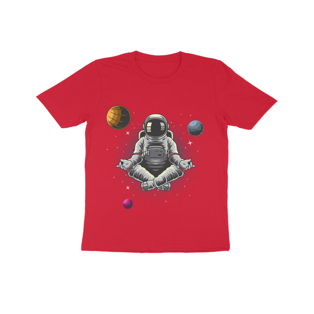 Kid's Half Sleeve Round Neck T-Shirt - Astronaut