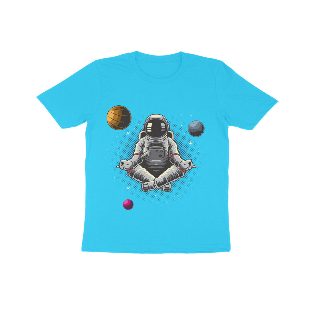 Kid's Half Sleeve Round Neck T-Shirt - Astronaut
