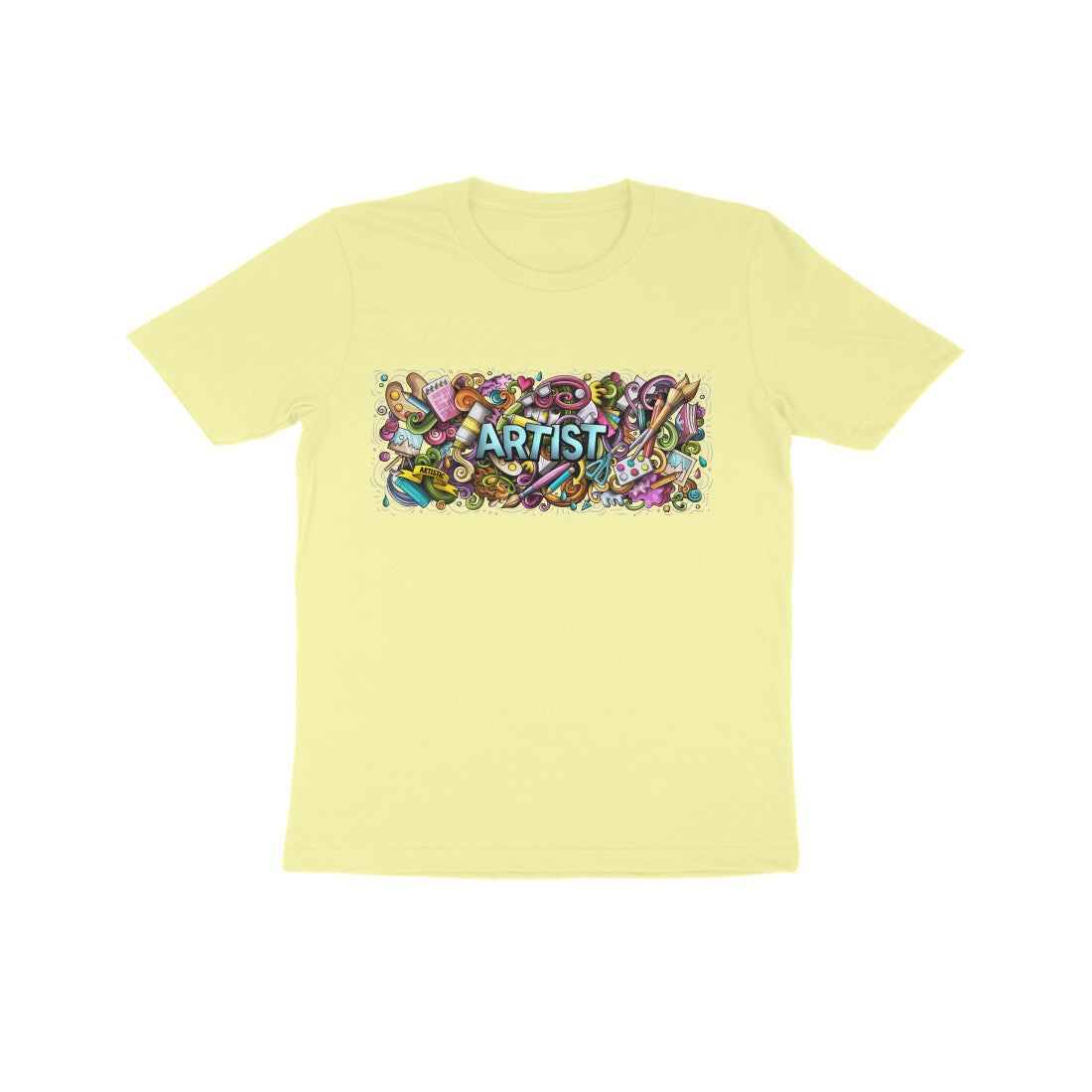 Kid's Half Sleeve Round Neck T-Shirt - Artist