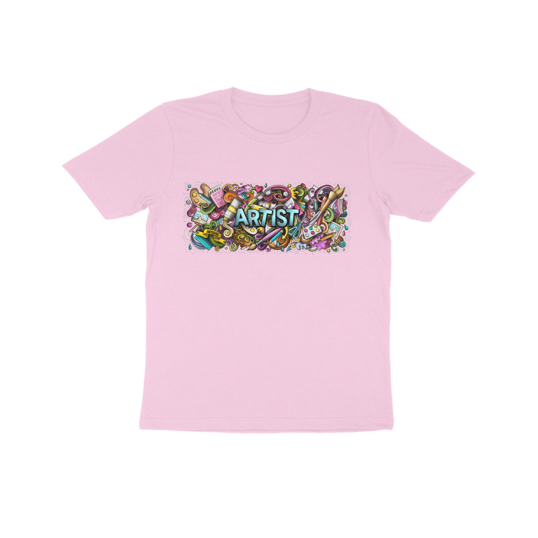 Kid's Half Sleeve Round Neck T-Shirt - Artist