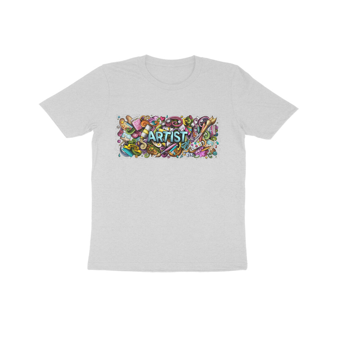 Kid's Half Sleeve Round Neck T-Shirt - Artist