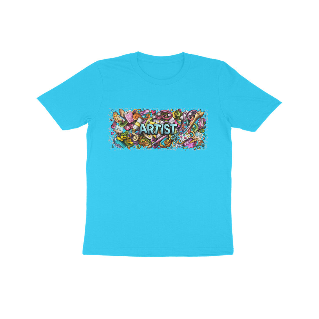 Kid's Half Sleeve Round Neck T-Shirt - Artist