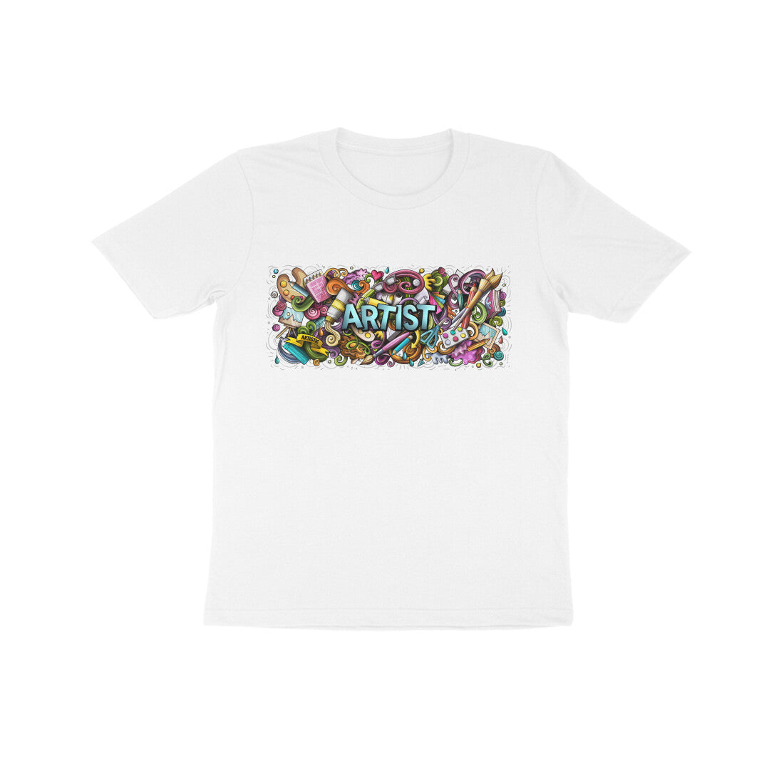 Kid's Half Sleeve Round Neck T-Shirt - Artist