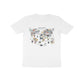 Kid's Half Sleeve Round Neck T-Shirt - World Map