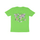 Kid's Half Sleeve Round Neck T-Shirt - World Map