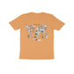 Kid's Half Sleeve Round Neck T-Shirt - World Map