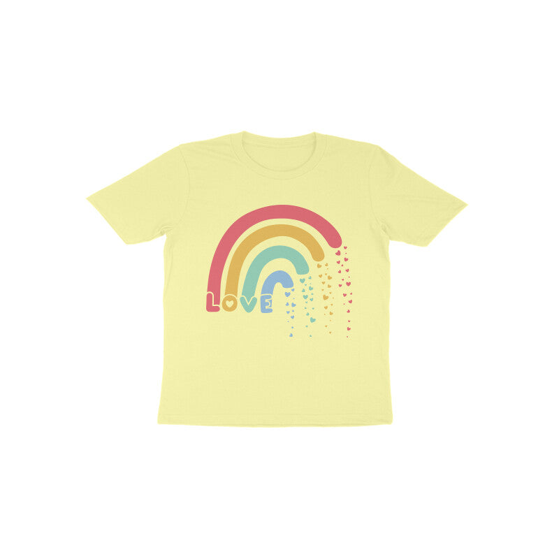 Kid's (Toddler) Half Sleeve Round Neck T-Shirt - Love