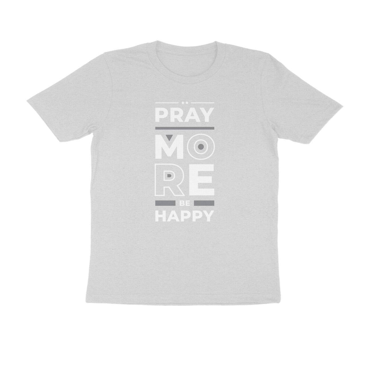 Men's Round-neck Half Sleeves Cotton T-shirt - Pray More