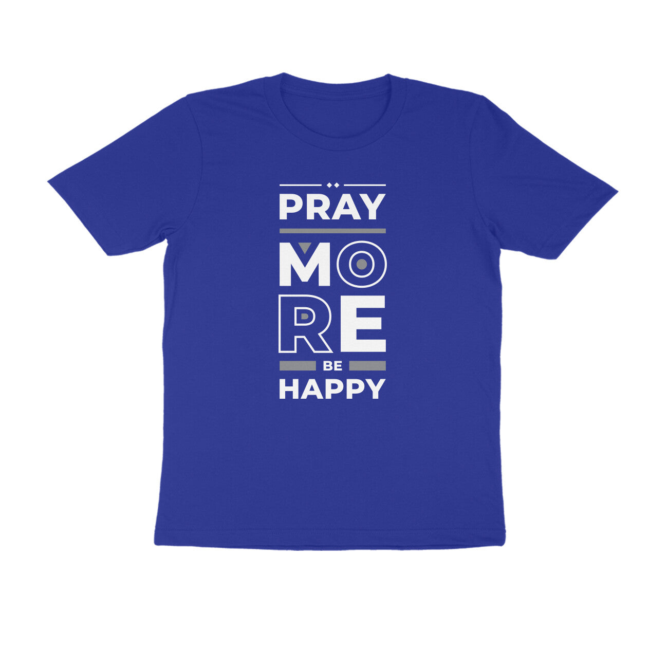 Men's Round-neck Half Sleeves Cotton T-shirt - Pray More
