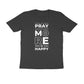 Men's Round-neck Half Sleeves Cotton T-shirt - Pray More