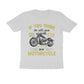 Men's Round-neck Half Sleeves Cotton T-shirt - Motorcycle