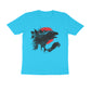 Men's Round-neck Half Sleeves Cotton T-shirt - Dragon