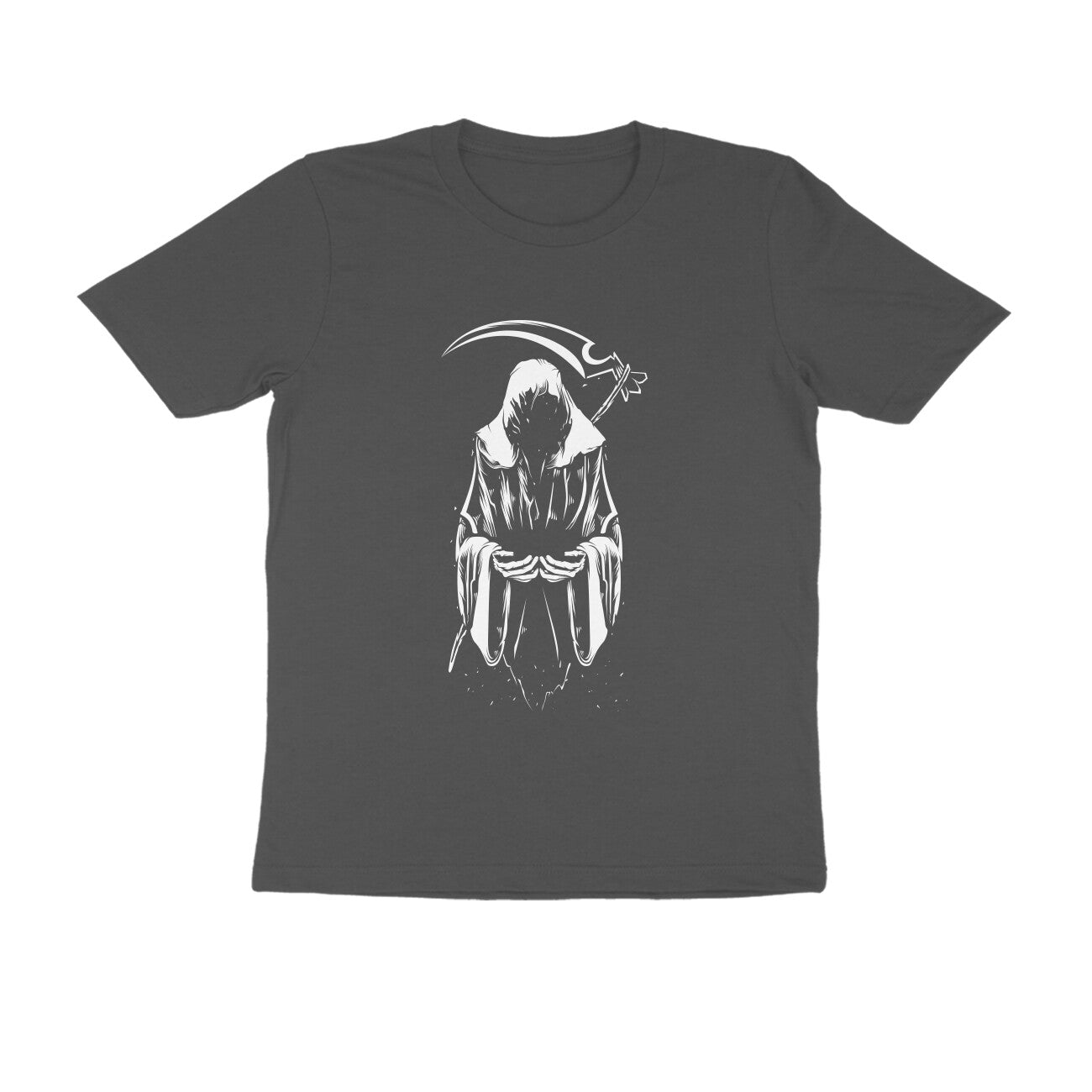 Men's Round-neck Half Sleeves Cotton T-shirt - Evil Demon