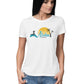 Women's Round-neck Half Sleeves Cotton T-shirt - Aloha Hawaii