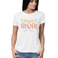 Women's Round-neck Half Sleeves Cotton T-shirt - Blessed Mom