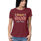 Women's Round-neck Half Sleeves Cotton T-shirt - Blessed Mom