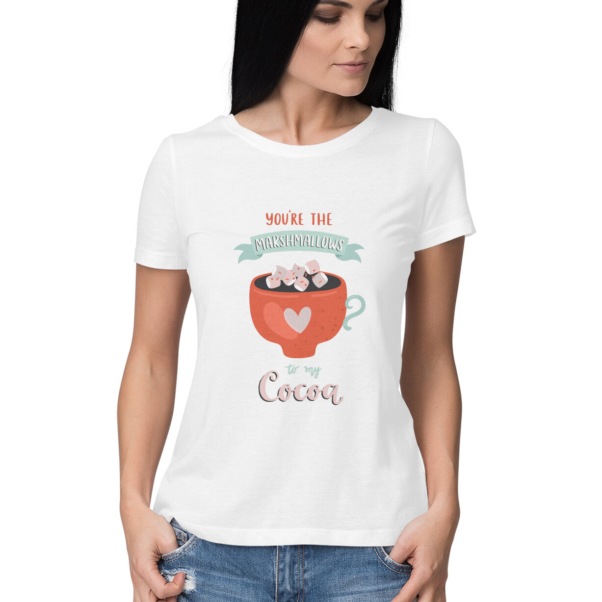 Women's T-shirt - Marshmallow & Cocoa