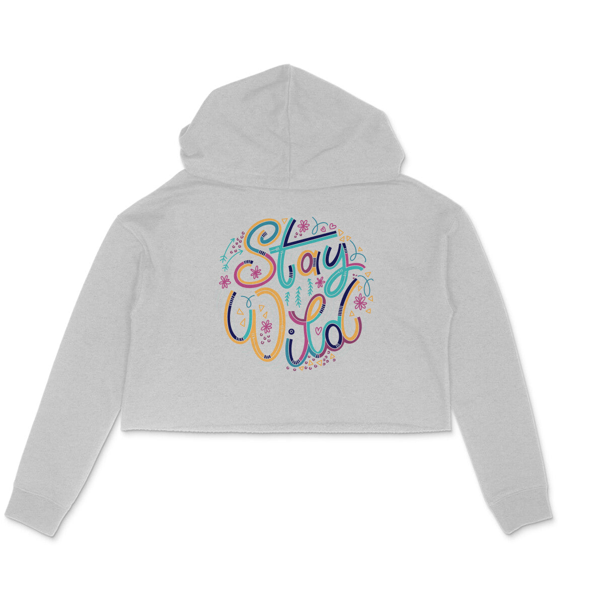 Women's Crop Hoodie - Stay Wild