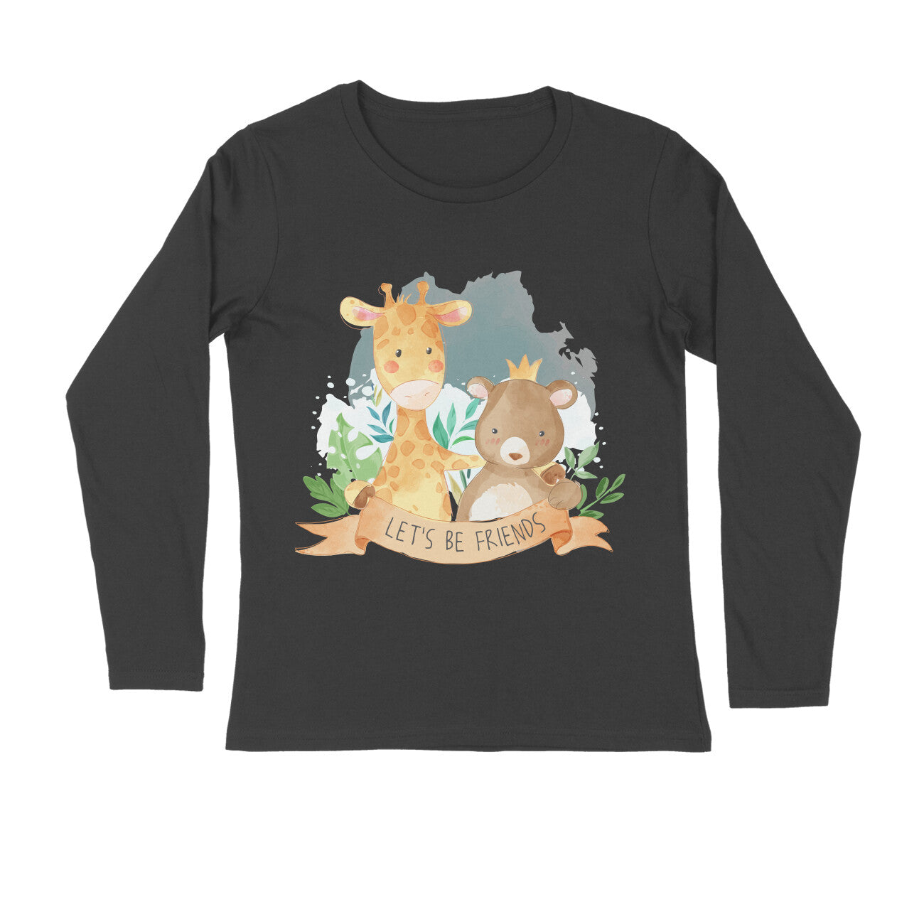 Women's Full Sleeves Tshirt - Let's Be Friends