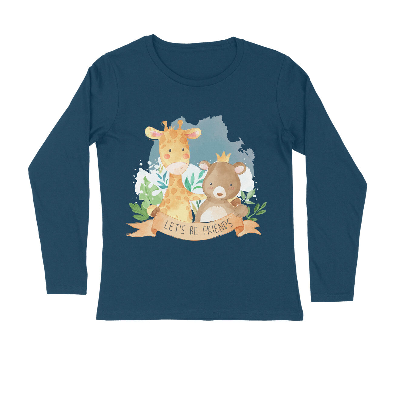 Women's Full Sleeves Tshirt - Let's Be Friends