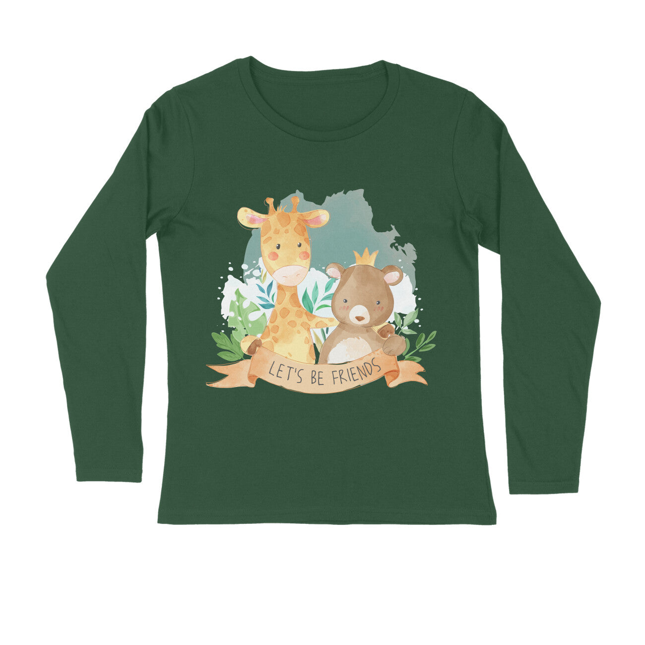 Women's Full Sleeves Tshirt - Let's Be Friends