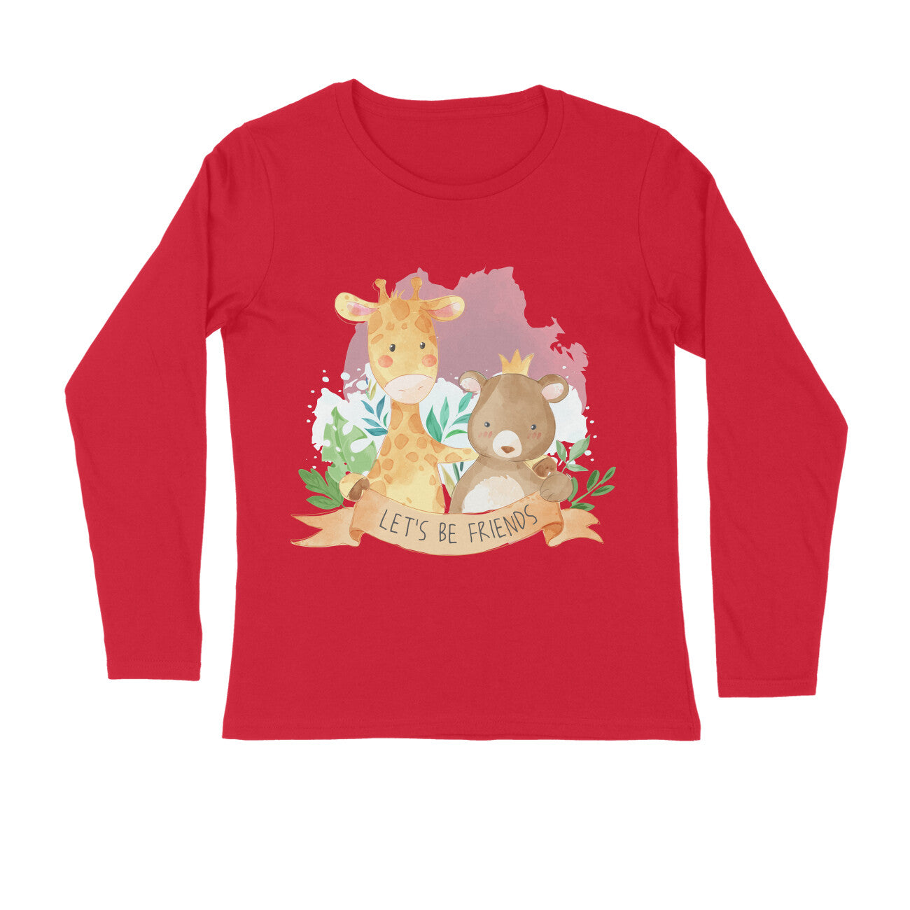 Women's Full Sleeves Tshirt - Let's Be Friends