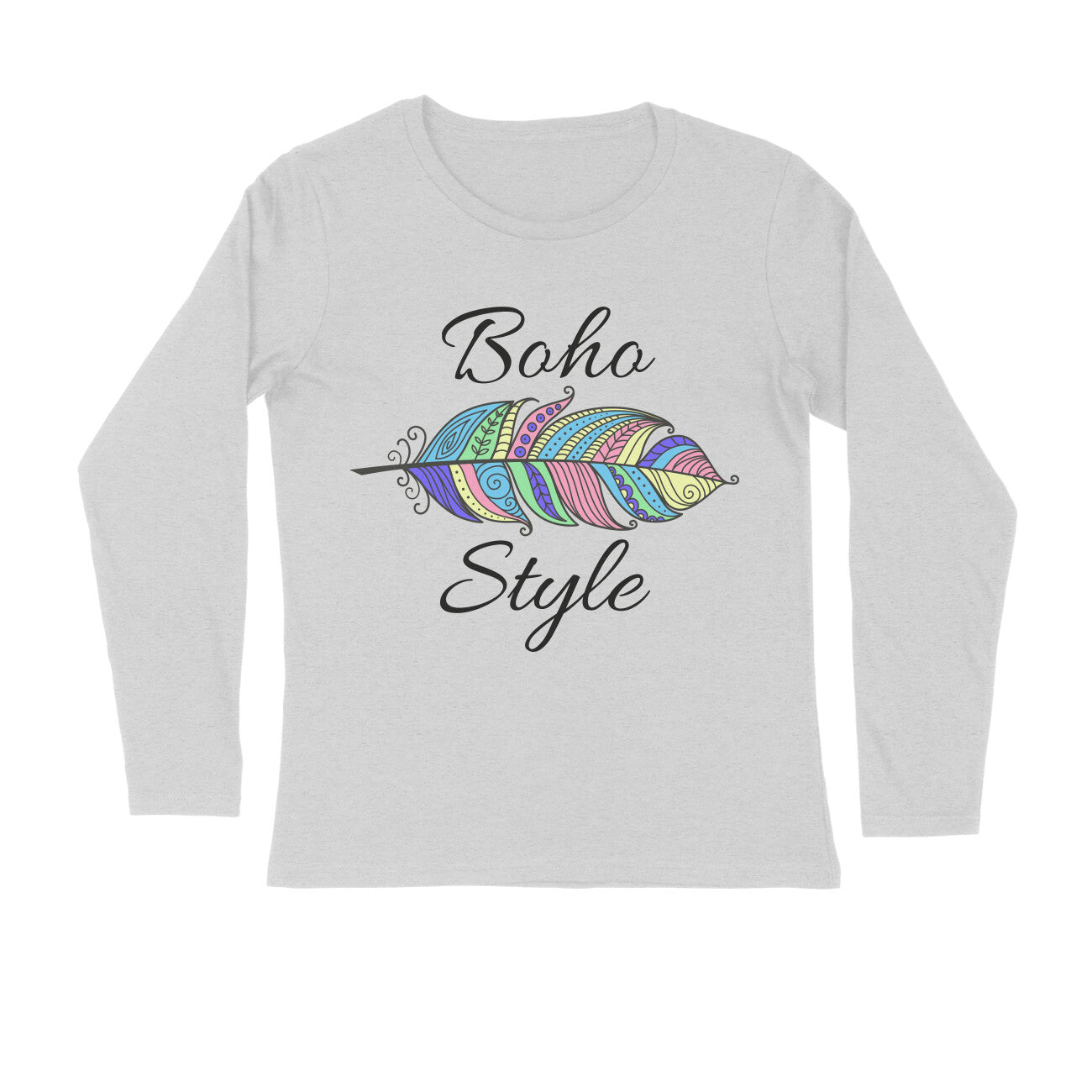 Women's Full Sleeves T-shirt - Boho Style