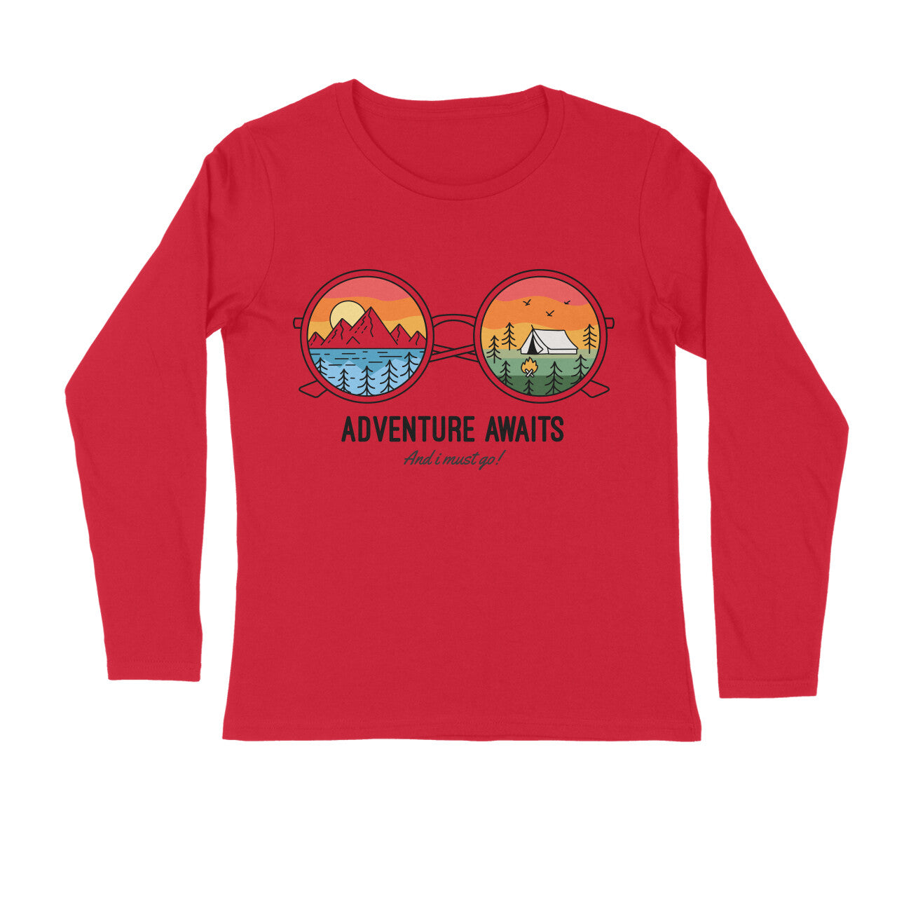 Women's Full Sleeves T-shirt - Adventure Awaits