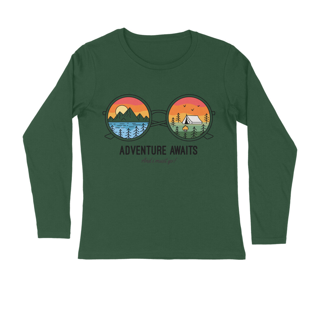 Women's Full Sleeves T-shirt - Adventure Awaits
