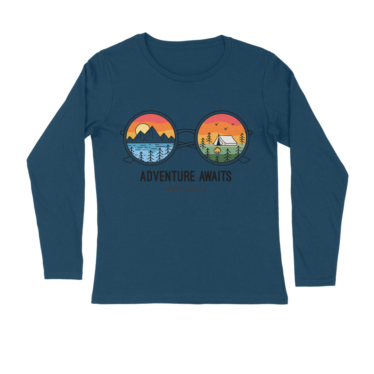 Women's Full Sleeves T-shirt - Adventure Awaits