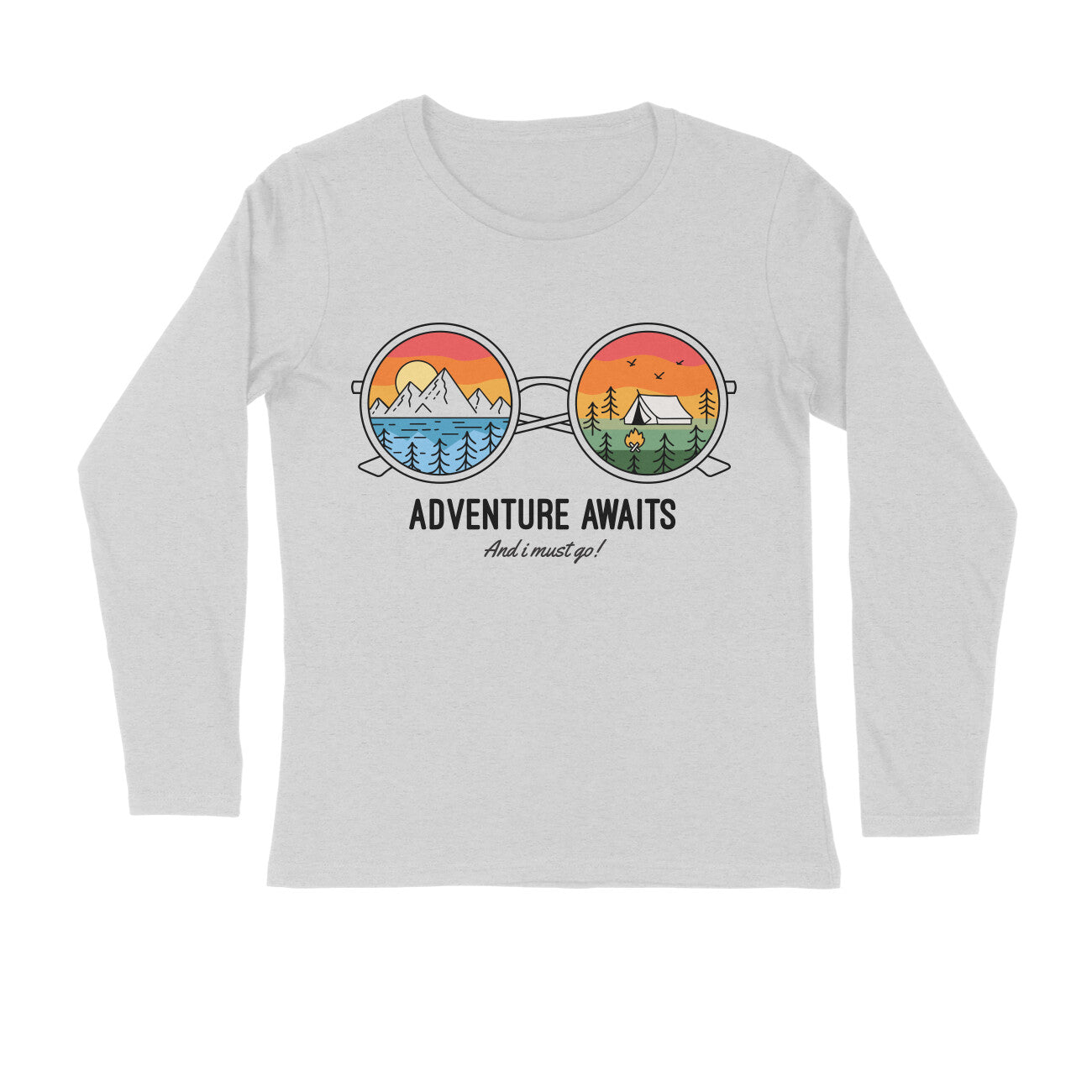 Women's Full Sleeves T-shirt - Adventure Awaits