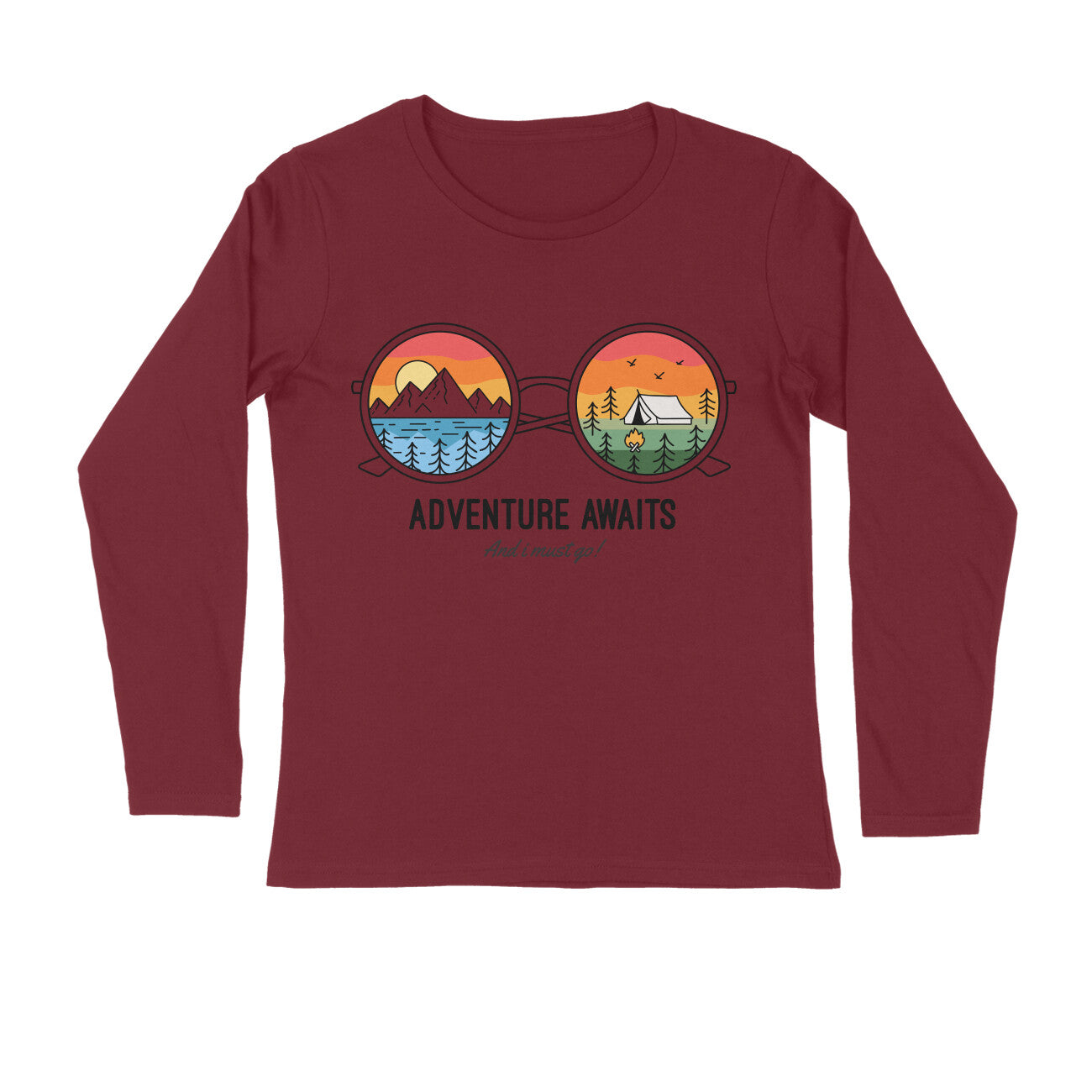 Women's Full Sleeves T-shirt - Adventure Awaits