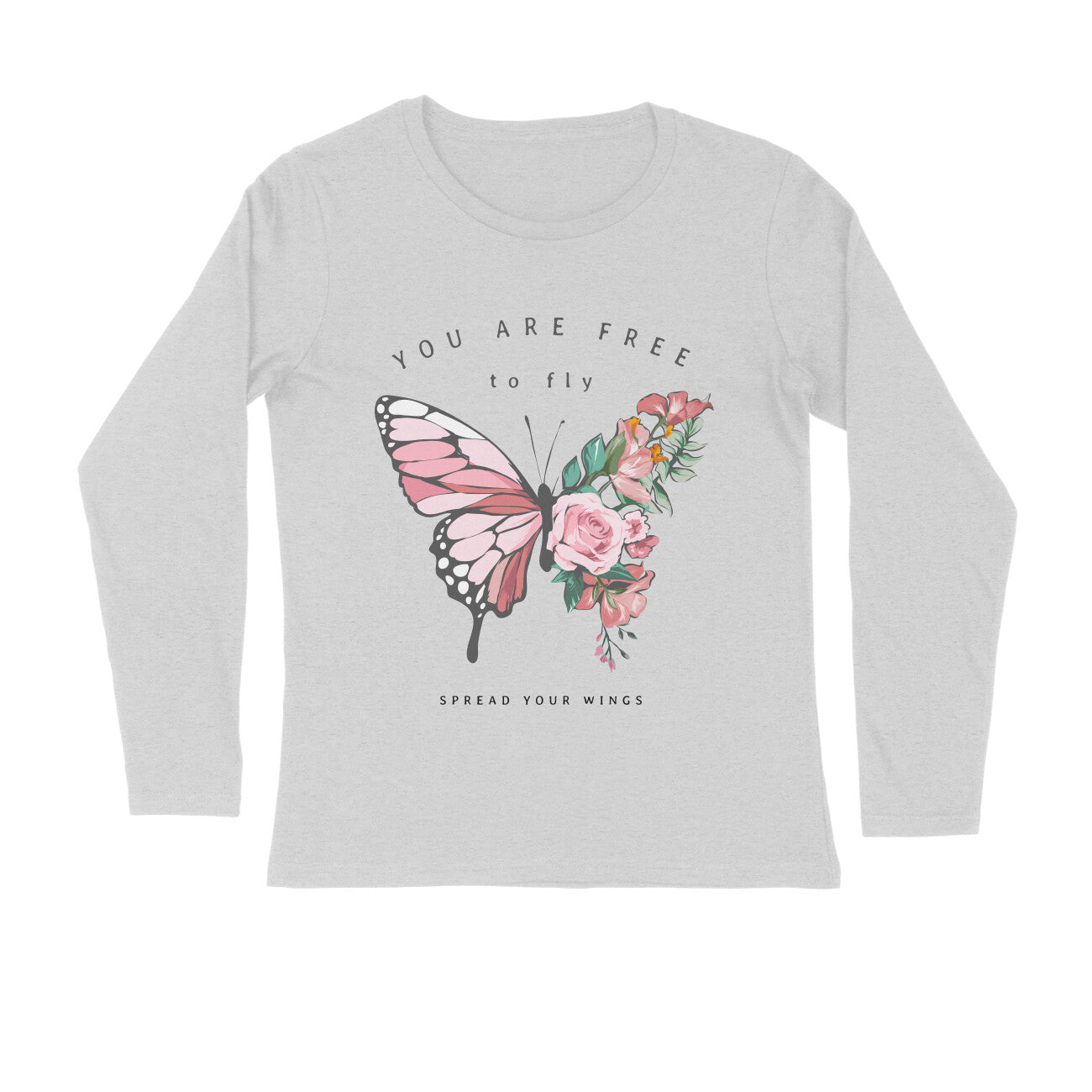 Women's Full Sleeves T-shirt - Free to Fly