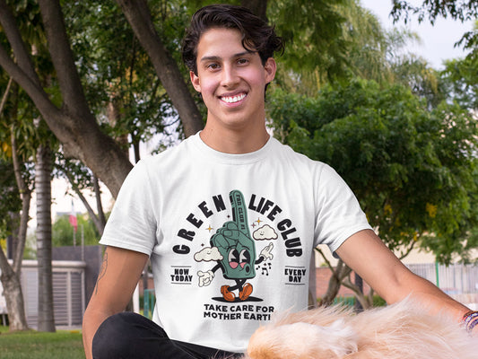 Men's Cotton T-shirt - Green Life Club