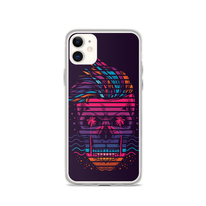 Neon Skull iPhone Case