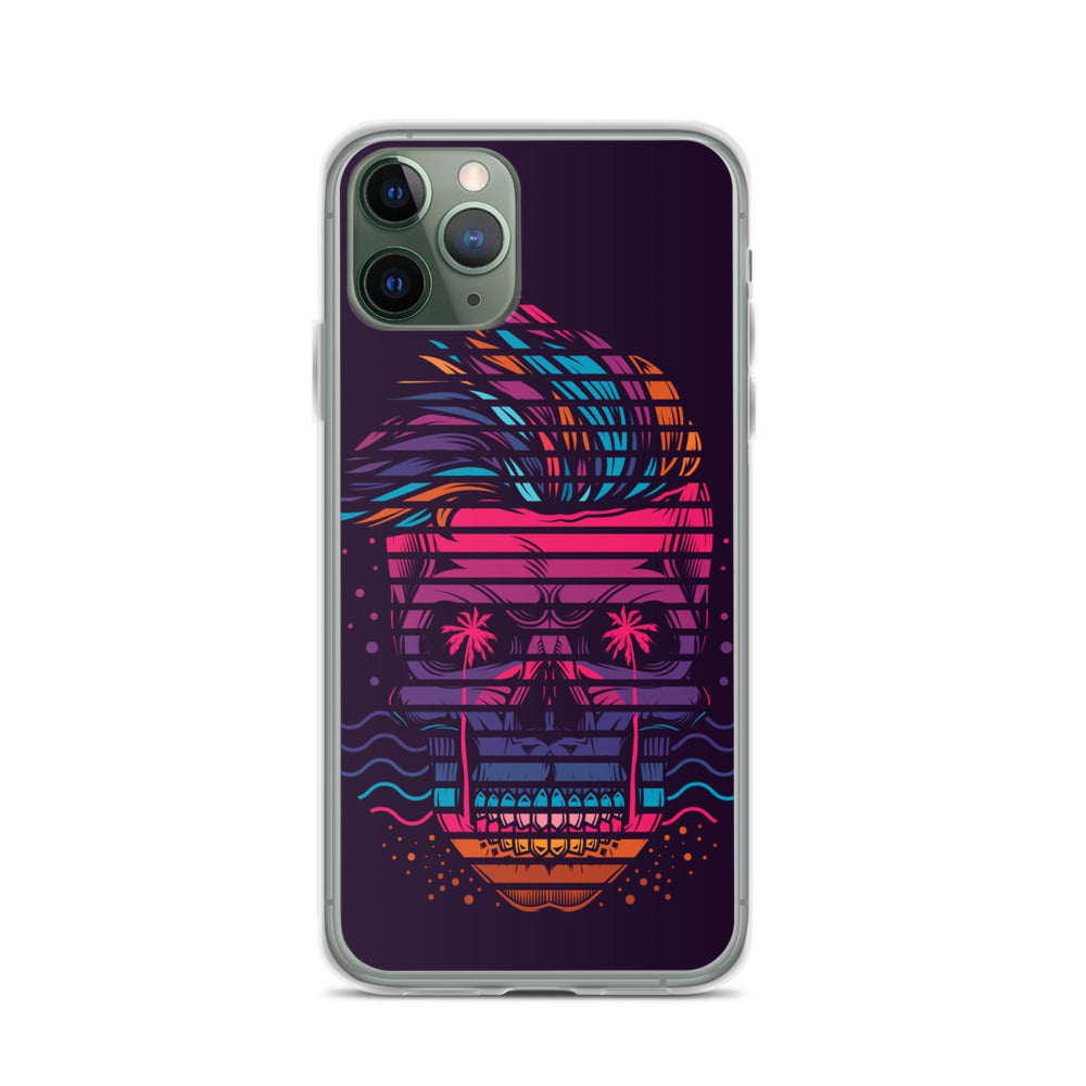 Neon Skull iPhone Case