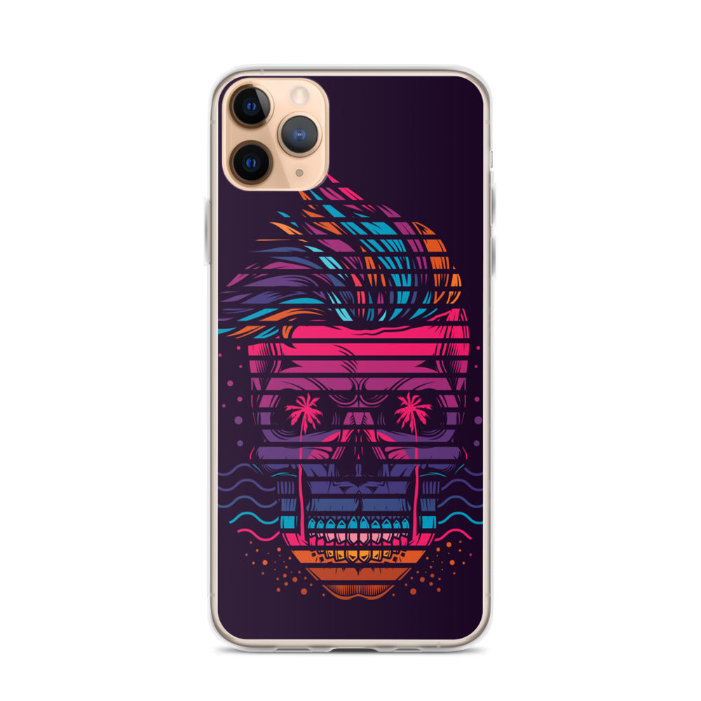 Neon Skull iPhone Case