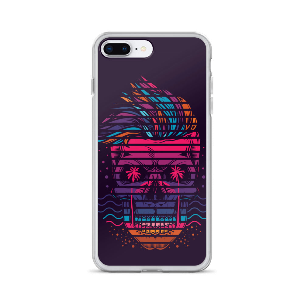 Neon Skull iPhone Case