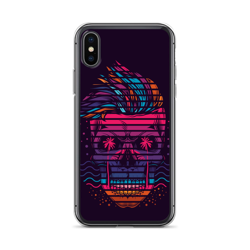 Neon Skull iPhone Case