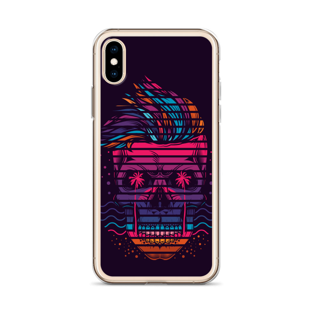 Neon Skull iPhone Case