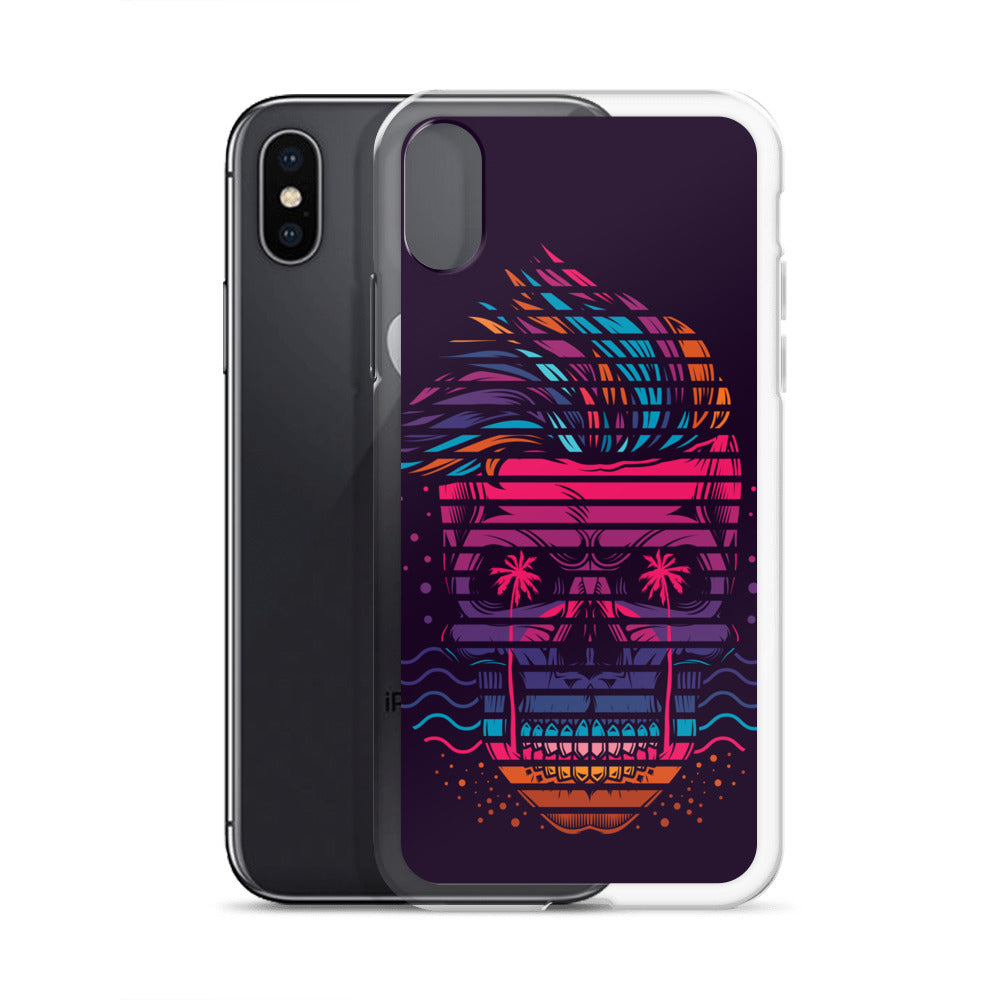 Neon Skull iPhone Case